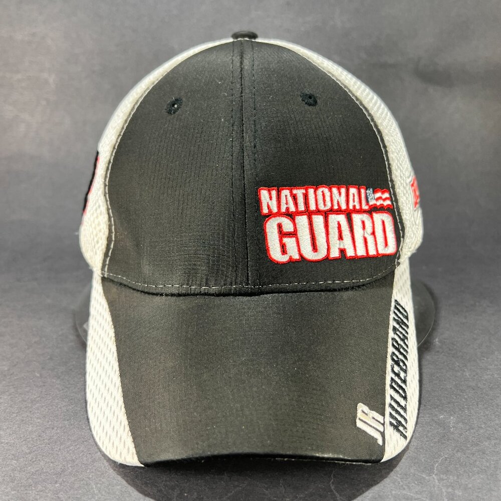 National Guard Strap Back Hat Cap Black Indy Racing Hildebrand Baseball Mens